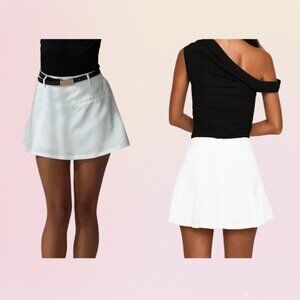 Princess Polly NWT Barrymore Mini Skort – White (US 8)